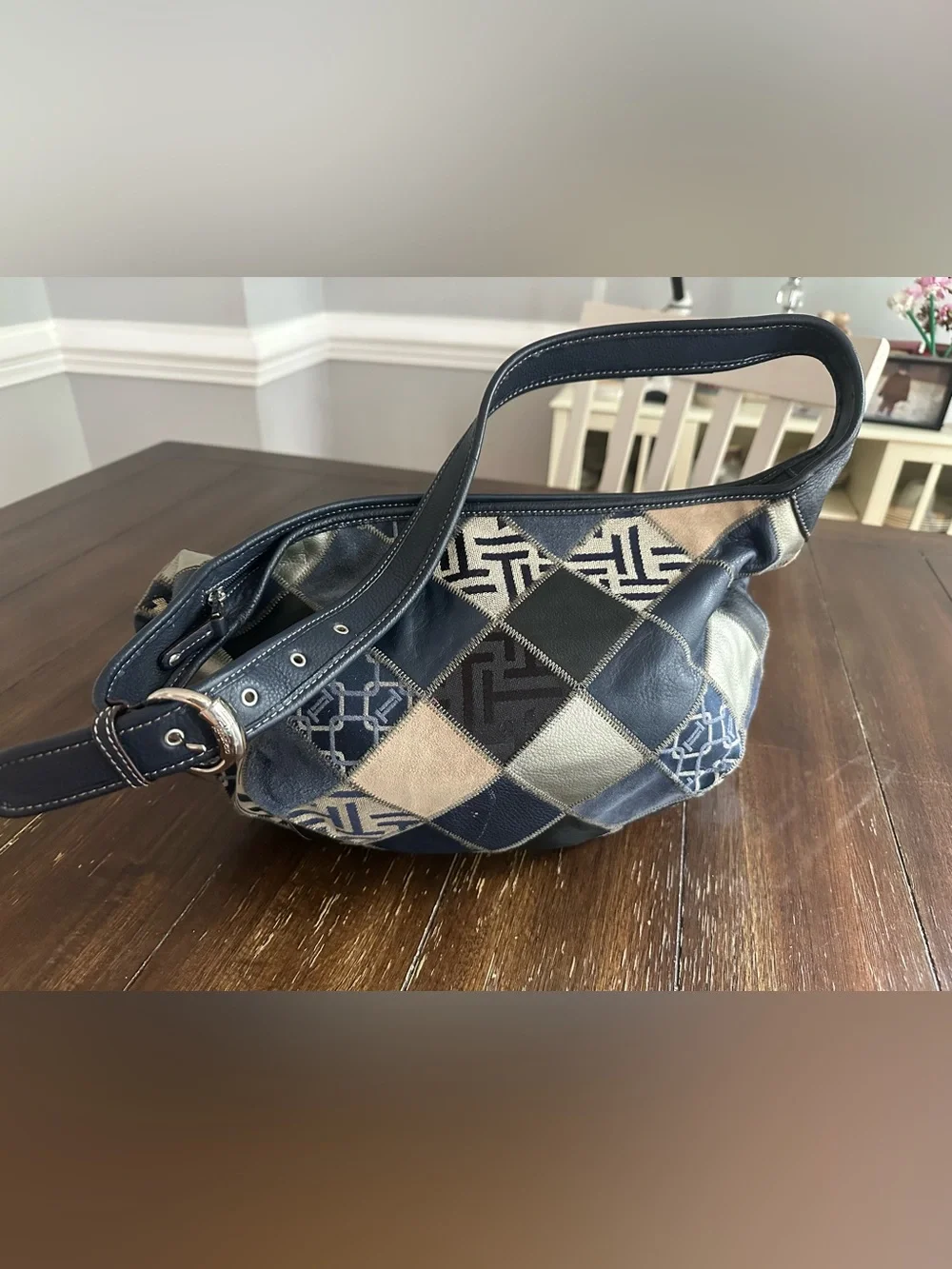Tignanello patchwork hobo bag